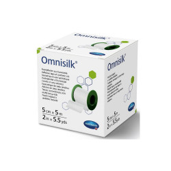 Omnisilk Ταινία Στερέωσης από Λευκό Συνθετικό Μετάξι 5cmx5m HARTMANN 9004322