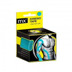 MX Kinesiology Tape Επίδεσμος Κινησιοθεραπείας 5cmx5m Κυανό Medinox MX79001