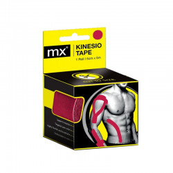 MX Kinesiology Tape Επίδεσμος Κινησιοθεραπείας 5cmx5m Ροζ Medinox MX79061