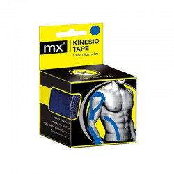 MX Kinesiology Tape Επίδεσμος Κινησιοθεραπείας 5cmx5m Μπλε Medinox MX79031