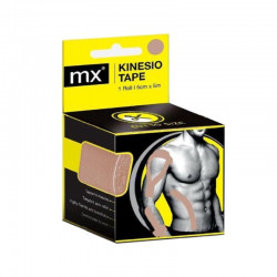 MX Kinesiology Tape Επίδεσμος Κινησιοθεραπείας 5cmx5m Μπεζ Medinox MX79041