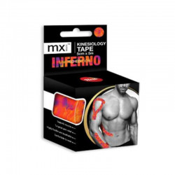MX Kinesiology Tape Επίδεσμος Κινησιοθεραπείας 5cmx5m Inferno Medinox MX79138