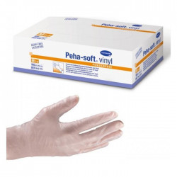 Peha-Soft Vinyl Γάντια Εξεταστικά Βινυλίου Χωρίς Πούδρα Small (Συσκευασία 100 Τεμαχίων) HARTMANN 9421708
