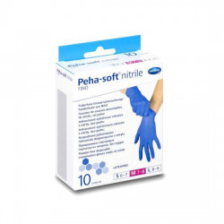 Peha-Soft Fino Γάντια Νιτριλίου Χωρίς Πούδρα Medium (Συσκευασία 10 Τεμαχίων) HARTMANN 942221