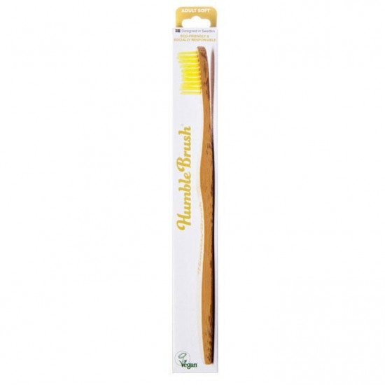 Οδοντόβουρτσα Bamboo Soft Ενηλίκων Κίτρινη The Humble Co. 89003S