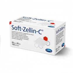 Soft Zellin Κομπρέσες Εμποτισμένες σε Αλκοόλη 60mmx30mm (Συσκευασία 100 Τεμαχίων) HARTMANN 2888870