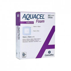 Επίθεμα Αφρώδες Κολλητικό Aquacel Foam 10x10εκ. (Συσκευασία 10 Τεμαχίων) Convatec 4423630