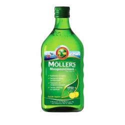 Μουρουνέλαιο Κατάλληλο για Παιδιά 250ml Λεμόνι Moller's Cod Liver Oil